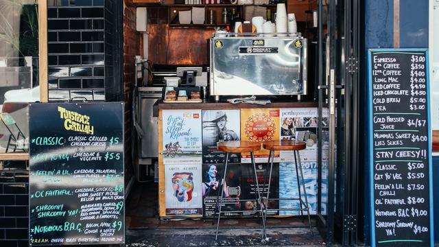 Ilustrasi kedai, kafe