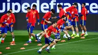 Pique dan Azpilicueta Terlambat Ikuti Latihan Timnas Spanyol