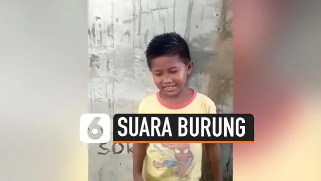 Bocah ini memiliki kemampuan yang mungkin saja tidak dimiliki anak-anak lain. Ia lihai menirukan berbagai suara burung.