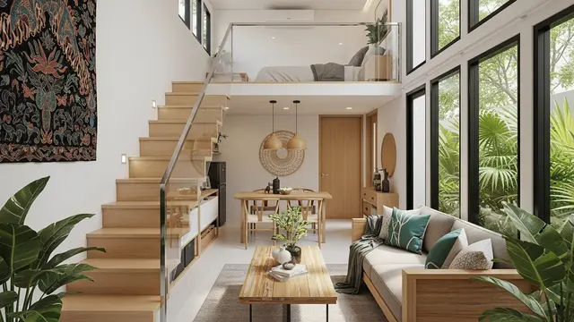 5. Ide Pembagian Ruang Rumah Kecil Agar Luas dan Terasa Lega di 2025 /Ilustrasi gambar AI