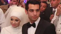 Mohamed Salah bersama istrinya Magi (Liverpool Echo)