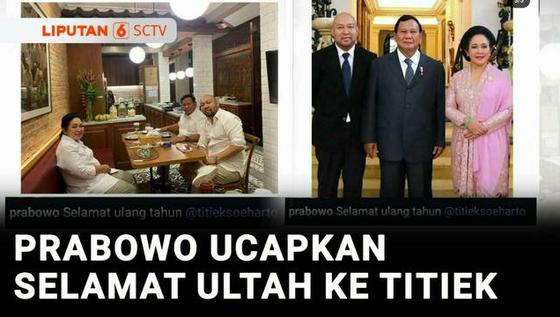 VIDEO: Prabowo Ucapkan Selamat Ultah ke Titiek Soeharto, Unggah Foto Lawas