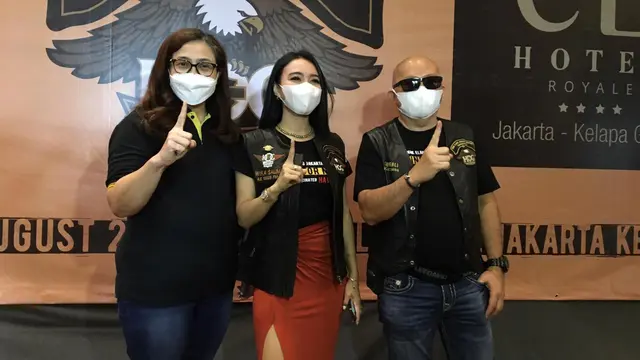Wika Salim bersama komunitas Harley-Davidson Owners Group (H.O.G) Anak Elang Jakarta Chapter Indonesia (ist)