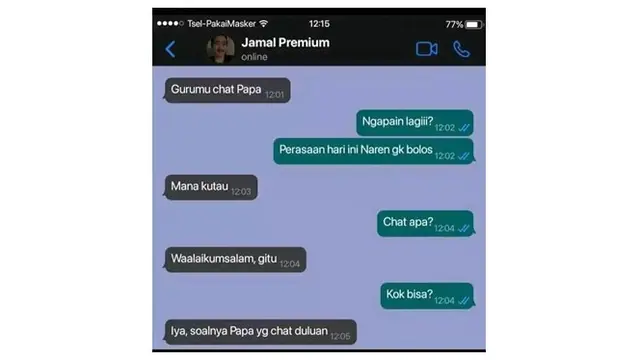 8 Chat Ayah dan Anak Ini Garing Banget, Tapi Bikin Senyum Tipis