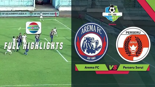 VIDEO: Highlights Liga 1 2018, Arema FC Vs Perseru 4-1