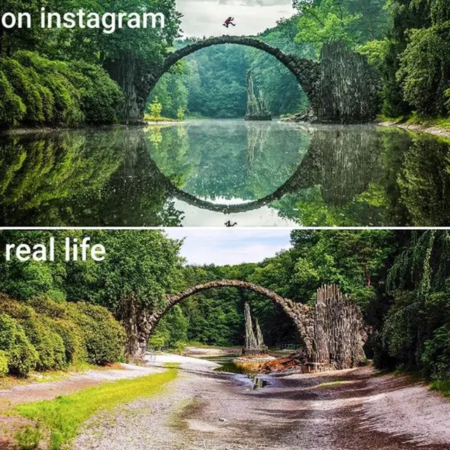 Instagram vs realita
