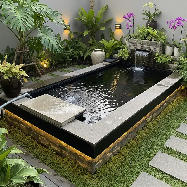 Ide Desain Kolam Ikan yang Tidak Perlu Sering Dikuras