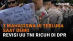 Simak penjelasan 3 mahasiswa UI terluka saat demo revisi UU TNI ricuh di DPR di News Flash Liputan6.com.