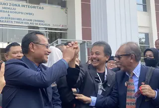 Roy Suryo Menghadiri Sidang Eksepsi Dokter Tifa di Pengadilan Negeri Jakarta Timur, Kamis (23/7/2026). (Liputan6.com/Devira Prastiwi).