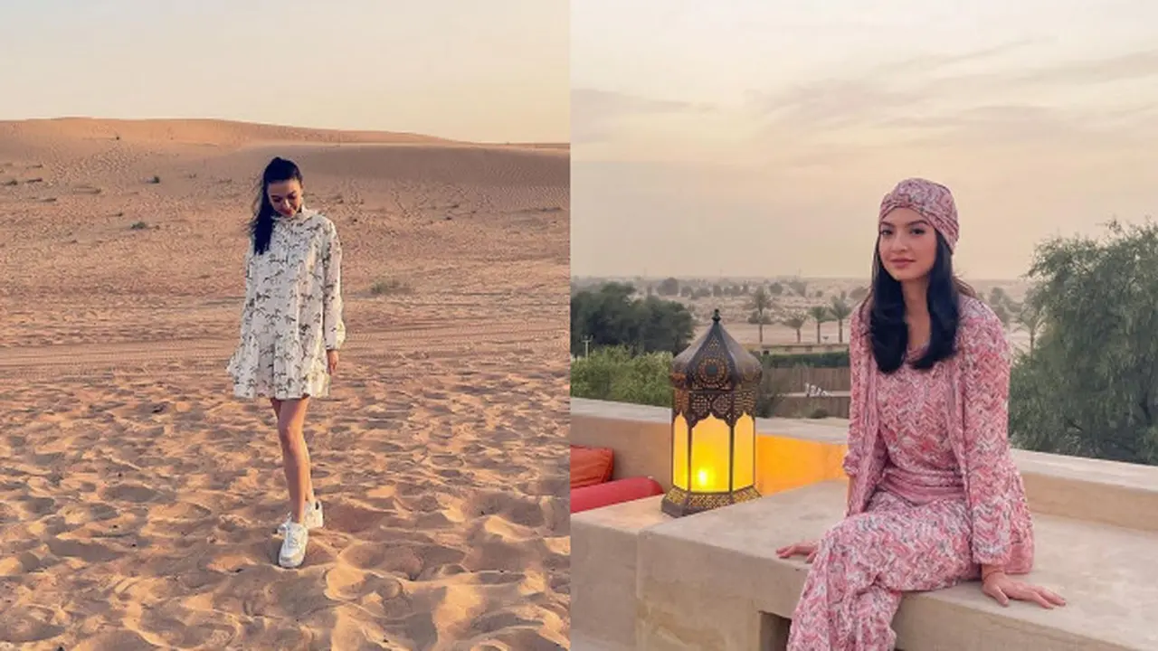 Momen Liburan Raline Shah di Dubai, Kunjungi Banyak Tempat Menarik