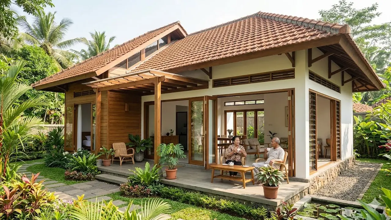 10 Desain Rumah 1 Lantai untuk Pasangan Lansia Hemat Biaya, Nyaman di Usia Senja