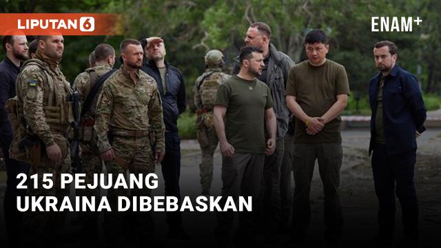 215 Pejuang Ukraina Dibebaskan Rusia dalam Pertukaran Tahanan&nbsp;