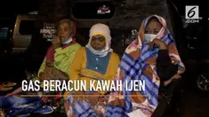 34 warga dua dusun di dekat kawah Gunung Ijen terpapar gas beracun yang tiba-tiba keluar.