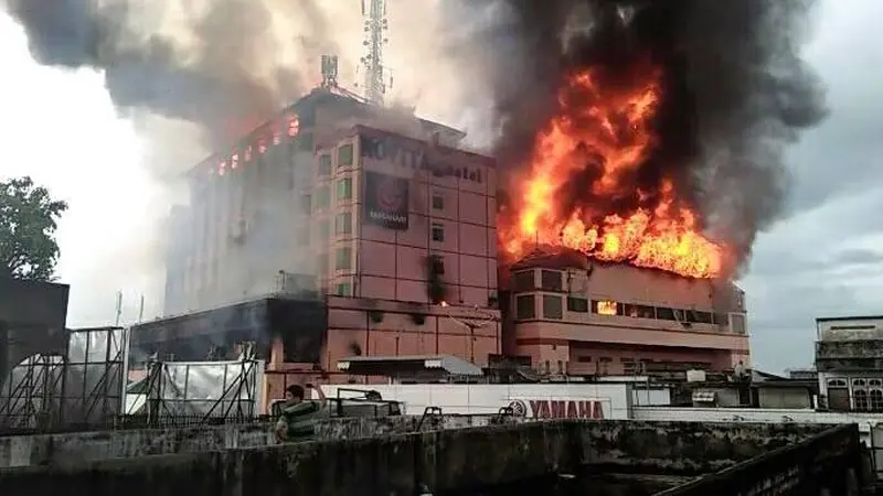 Hotel Novita Jambi Kebakaran