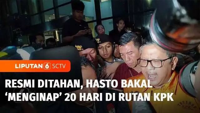 VIDEO: Pakai Baju Tahanan, Hasto Minta KPK Periksa Keluarga Jokowi