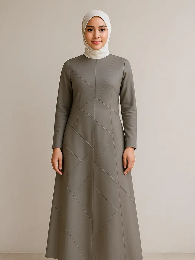 Model Gamis Syar'i Kekinian Tetap Simpel tapi Mewah (Foto: ChatGPT)