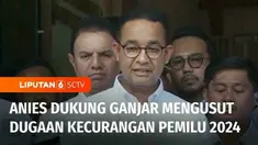 Calon Presiden nomor urut 1, Anies Baswedan menyatakan dirinya mendukung usulan Calon Presiden nomor urut 3, Ganjar Pranowo terkait penggunaan Hak Angket DPR RI dalam mengusut dugaan kecurangan Pemilu 2024. Anies juga mendorong ketiga partai pengusun...