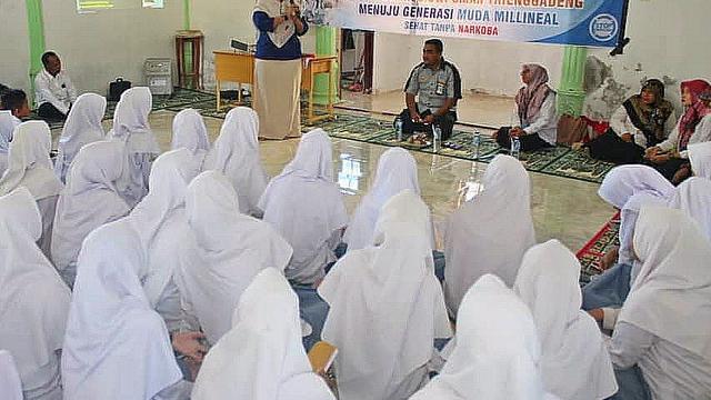 Penyuluhan BNNP Aceh dalam kegiatan P4GN di Pidie Jaya pada Juli 2019 (Liputan6.com/Rino Abonita)