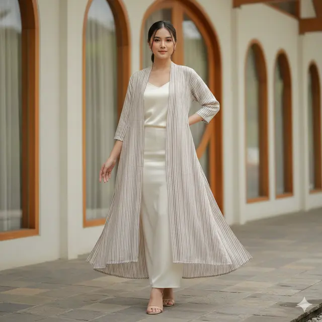 Model Baju Atasan Lurik Terbaru