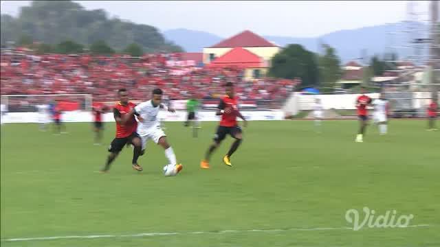 Timnas Indonesia U-22 meraih kemenangan 1-0 atas Timor Leste di Stadion Selayang, Selangor, Minggu (20/8/2017)