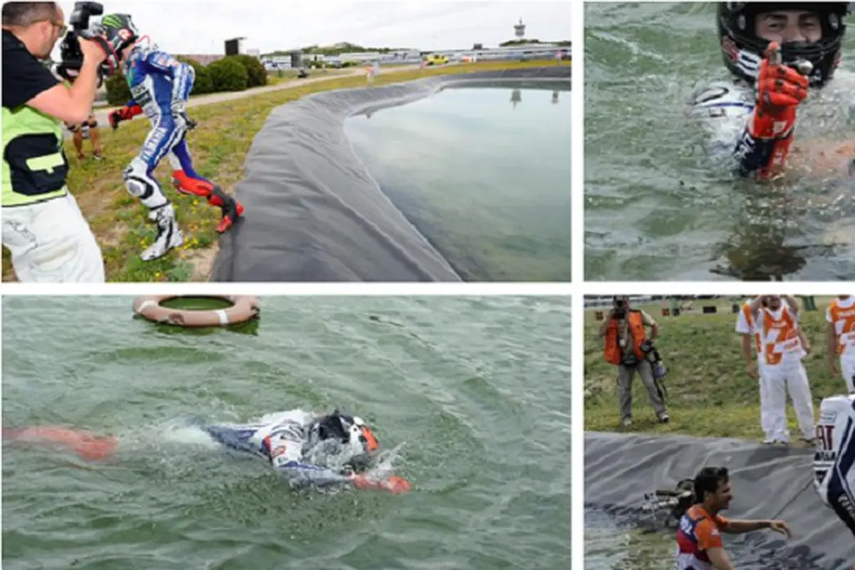 Jorge Lorenzo Nyemplung Danau (Crush)