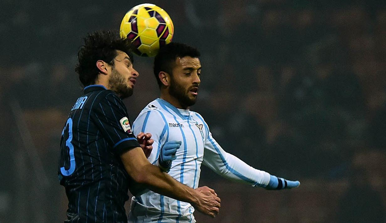 Pemain Lazio, Felipe Anderson Pereira Gomes, merupakan gelandang berkebangsaan Brasil yang saat ini masih berusia 22 tahun. (AFP/Giuseppe Cacace)
