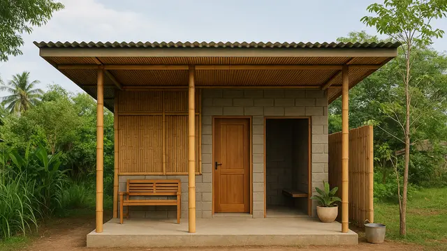 7 Model Rumah Kecil Tapi Cantik 3x6 Meter dari Bambu dan Batako, Tampilan Estetik, Hemat Biaya dan Ramah Lingkungan