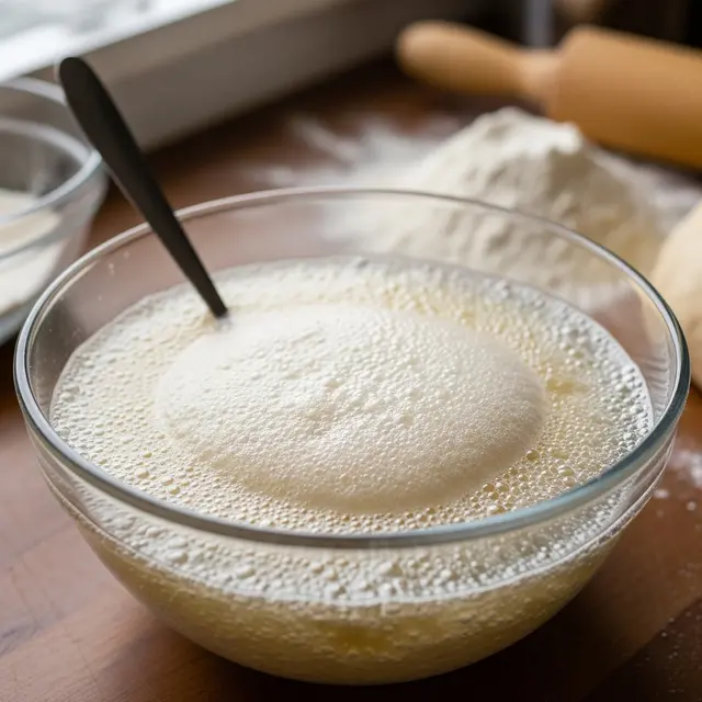 Cara Membuat Roti Bomboloni Isi Cokelat Lumer Takaran Gelas (Image by Gemini AI)