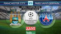 Manchester City vs Paris Saint-Germain (bola.com/Rudi Riana)