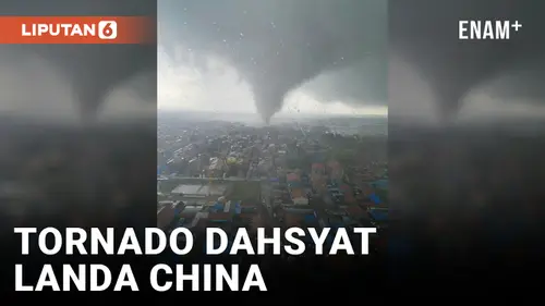 VIDEO: Tornado Dahsyat Landa Shandong China, Satu Orang Tewas dan 79 Orang Luka-Luka