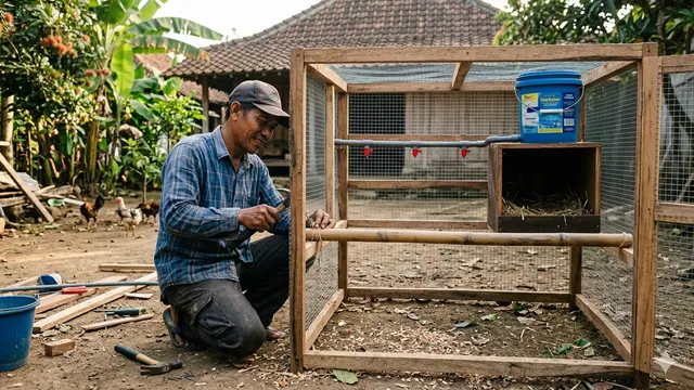 Membuat Kandang Ayam 1x1 Untuk 3 Ekor
