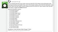 Penelusuran klaim link pendaftaran BCA mobile festival berhadiah.