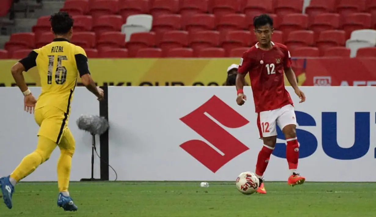 Menit ke-50, Indonesia berhasil mencetak gol ketiga lewat Pratama Arhan yang mengirim tembakan keras ke sudut kanan atas gawang Malaysia. (Dok. PSSI)
