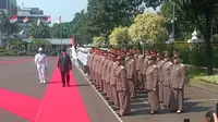 Menteri Pertahanan Prabowo Subianto, Kamis (24/10/2019). (Merdeka.com/ Ronald)