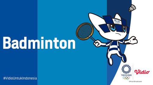 Banner Bulu Tangkis Olimpiade Tokyo 2020. (Foto: Vidio)