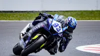 Arai Agaska saat mentas di ajang World Sportbike 2026. (Yamaha Indonesia)