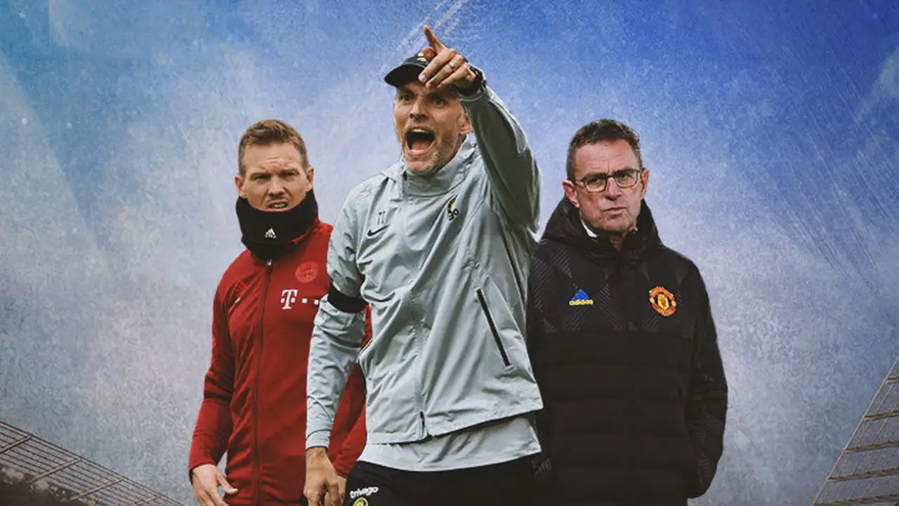 Ilustrasi - Julian Nagelsmann, Thomas Tuchel, Ralf Rangnick