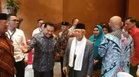 Ma'ruf Amin menghadiri silaturahmi purnawirawan ABRI yang diselenggarakan mantan Kepala BIN AM Hendropriyono. (Nanda Perdana Putra/Liputan6.com)
