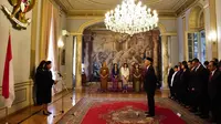 Suasana upacara peringatan Hari Lahir Pancasila di KBRI Roma, Italia. (Dokumentasi KBRI Roma)