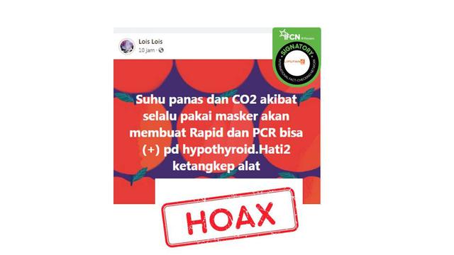 Cek Fakta hipotiroid masker