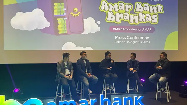 Konfrensi pers nabung tanpa waswas dengan Amar Bank Brankas, Selasa (15/8/2023). (Foto: Liputan6.com/Elga N)