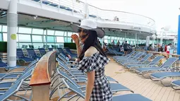 Selain berprestasi di dunia modeling, angeline memiliki hobi ernyanyi dan menyukai musik-musik yang membuat suasana hatinya bahagia. (Liputan6.com/IG/@angiestee)