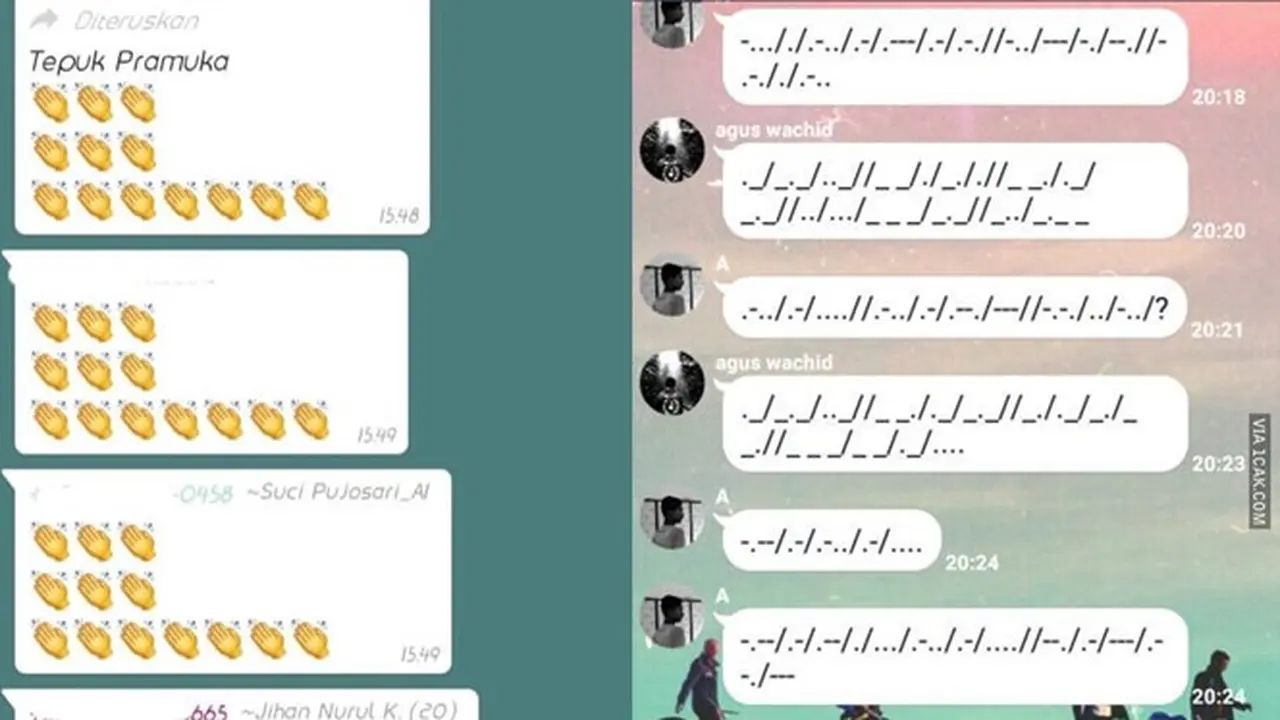 6 Chat Anak Pramuka Ini Penuh Kode, Bikin Mikir Keras