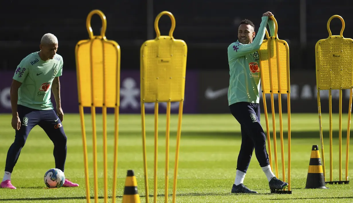 Brasil sejatinya mengawali langkah di Kualifikasi Piala Dunia 2026 zona CONMEBOL dengan hasil yang luar biasa. (AP Photo/Matilde Campodonico)