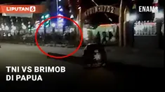 TNI vs Brimob di Papua
