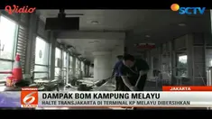 Kamera pengawas merekam terduga pelaku bom Kampung Melayu, Jakarta Timur, Rabu 24 Mei 2017.