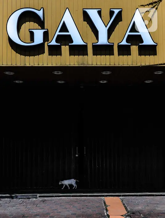 Salah satu toko di kawasan perdagangan Pasar Baru yang tutup, Jakarta, Jumat (3/4/2020). Sebagian pemilik toko di Pasar Baru memilih menutup usahanya sementara waktu untuk mengantisipasi meluasnya penyebaran virus corona COVID-19. (Liputan6.com/Faizal Fanani)