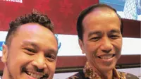 Giring Nidji dan Jokowi. (Instagram/giring)