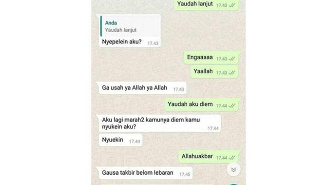 6 Balasan Chat Terbawa Emosi Karena Dicuekin Ini Bikin Geregetan (sumber: Kaskus Masnukho)