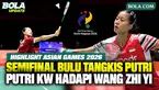 Highlight pertandingan semifinal bulu tangkis beregu putri Asian Games Aichi-Nagoya 2026. Putri Kusuma Wardani menghadapi wakil China, Wang Zhi Yi, di Ichinomiya City Municipal Gymnasium, Aichi, Rabu (23/9/2026). Putri harus mengakui keunggulan Wang ...